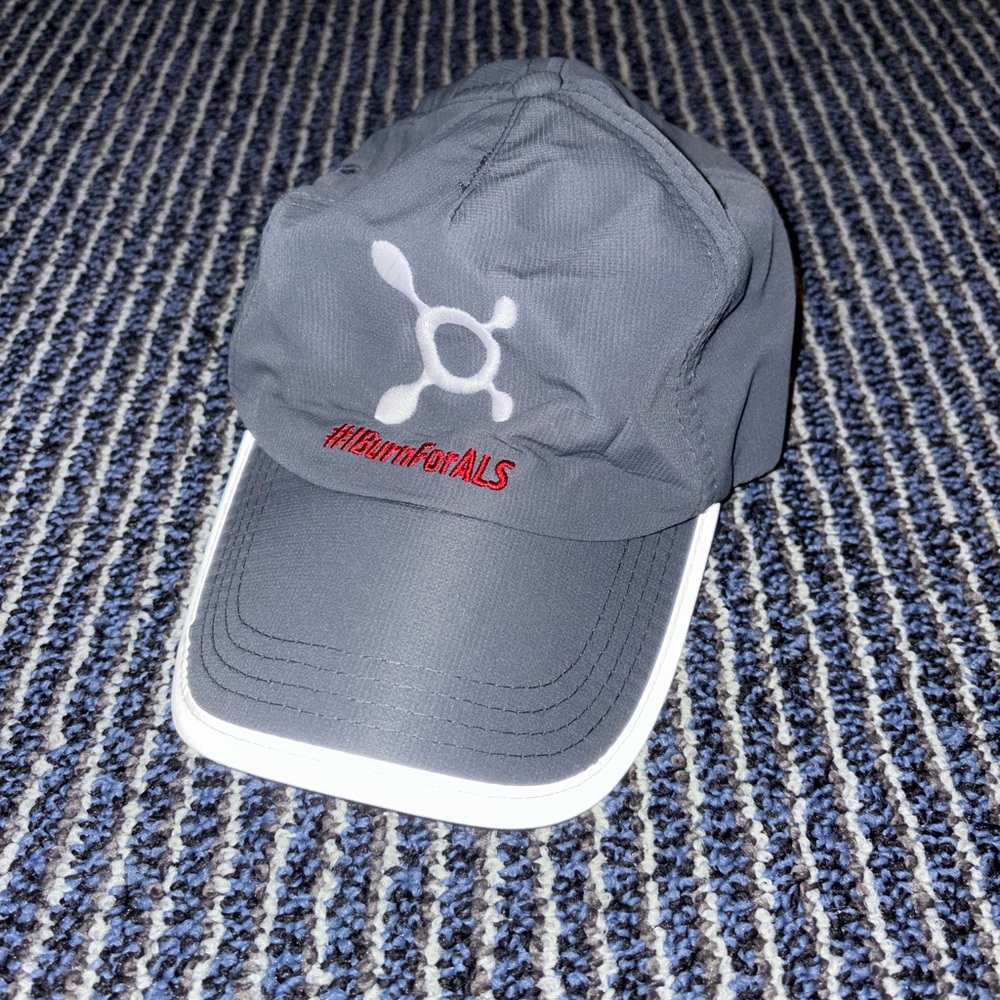 ORANGE THEORY FITNESS Hat Cap Lightweight Gray Adjustable Compass Augie’s Quest